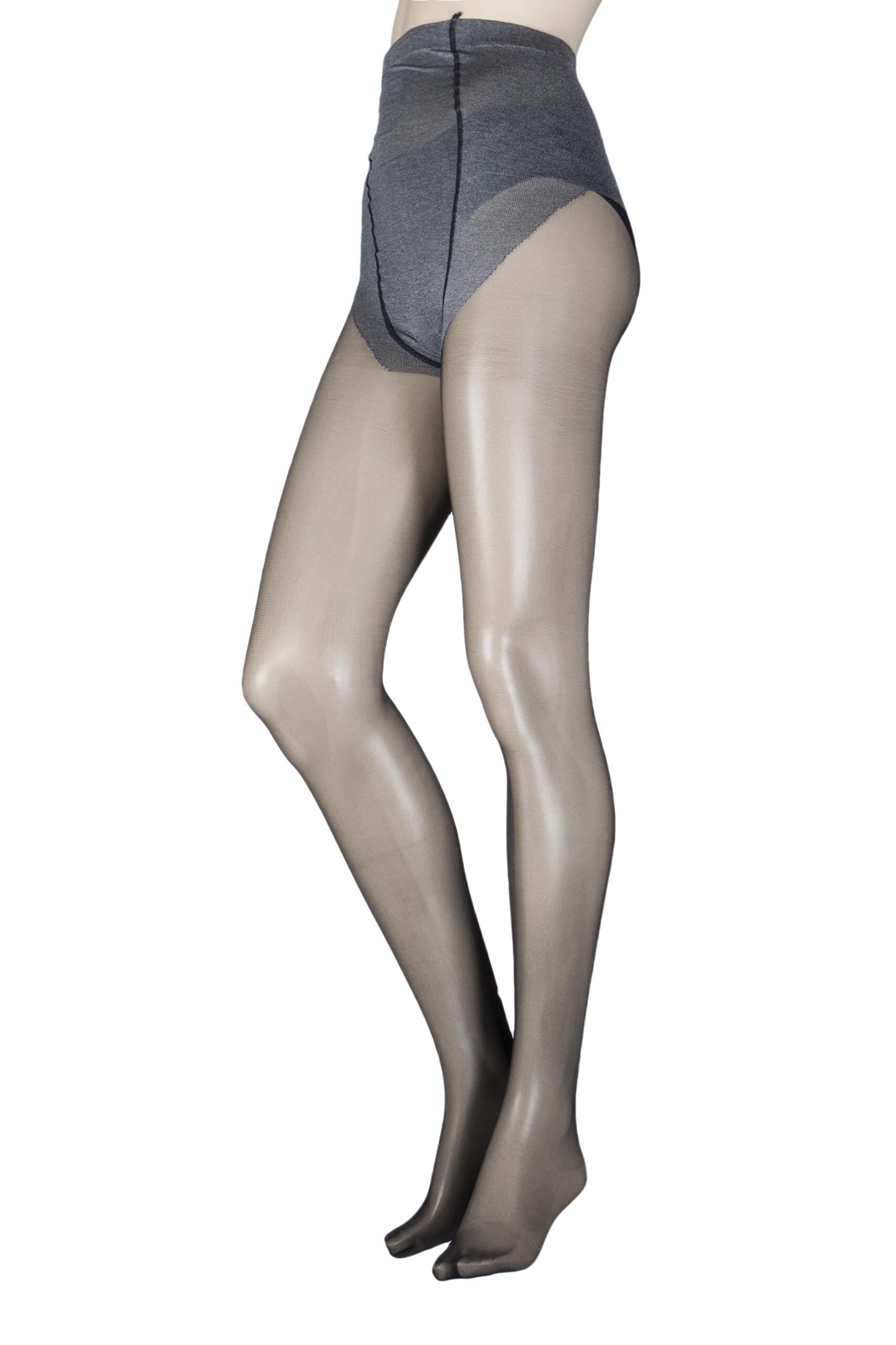 1 Pair Black Perdue 20 Maternity Tights Ladies Medium - Trasparenze