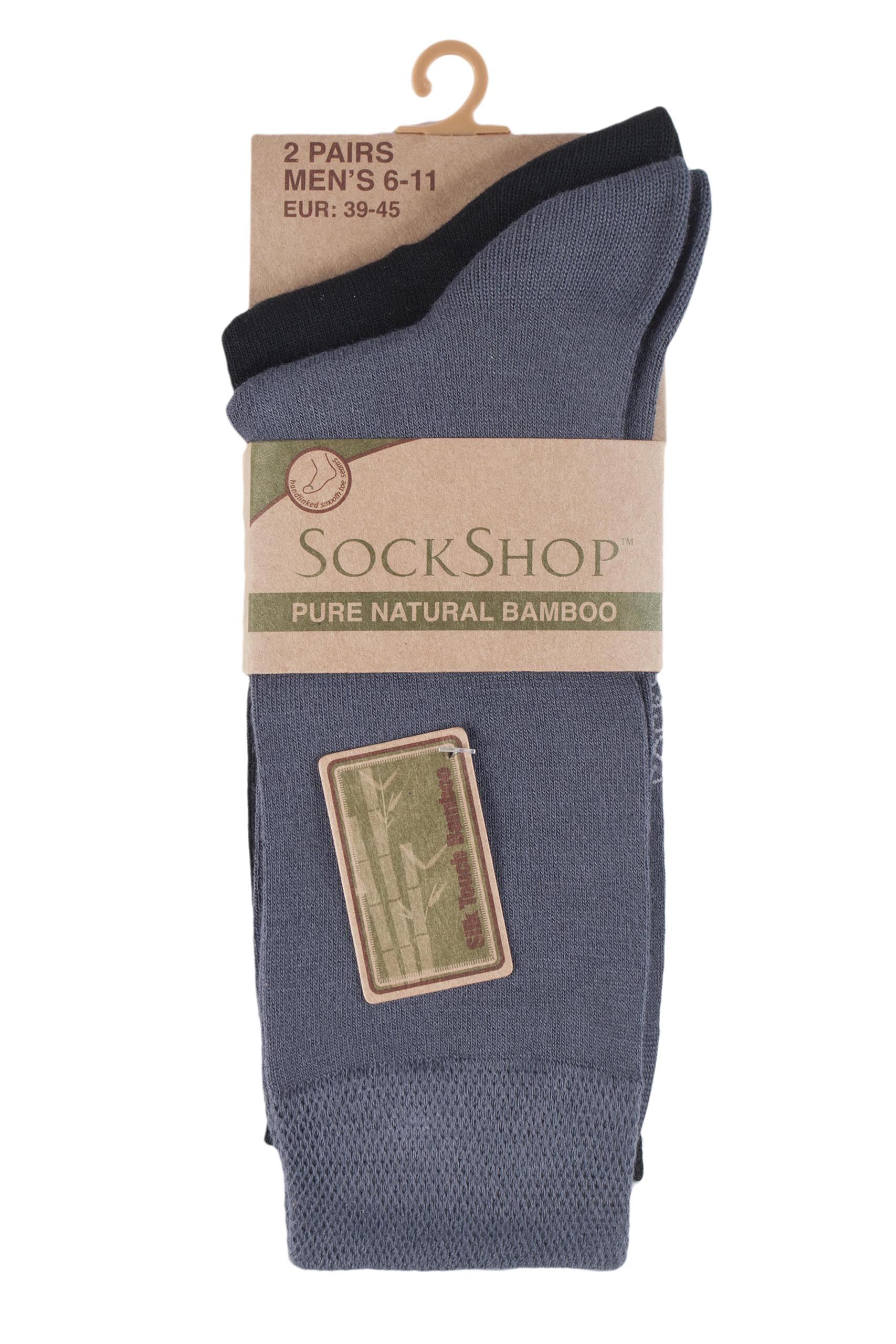 Mens Plain Bamboo Socks