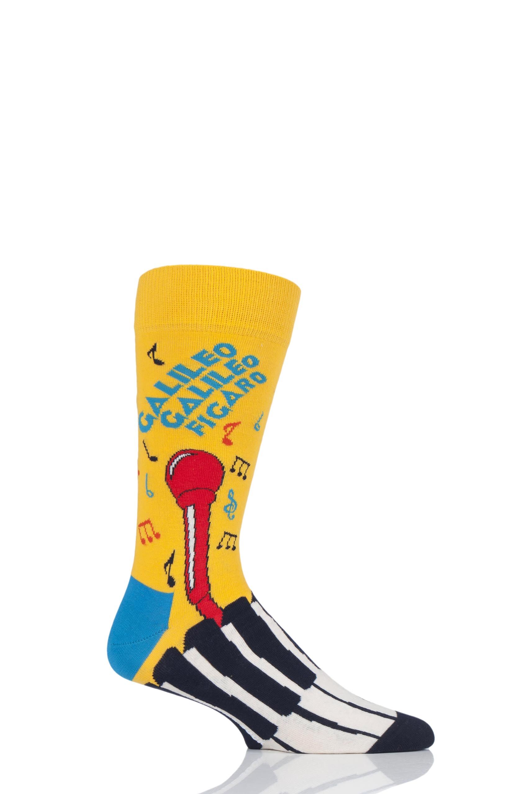 Image of 1 Pair Multi Queen 'Bohemian Rhapsody' Combed Cotton Socks Unisex 4-7 Unisex - Happy Socks