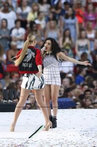 Rapper Iggy Azalea showcases her 'fancy' pins