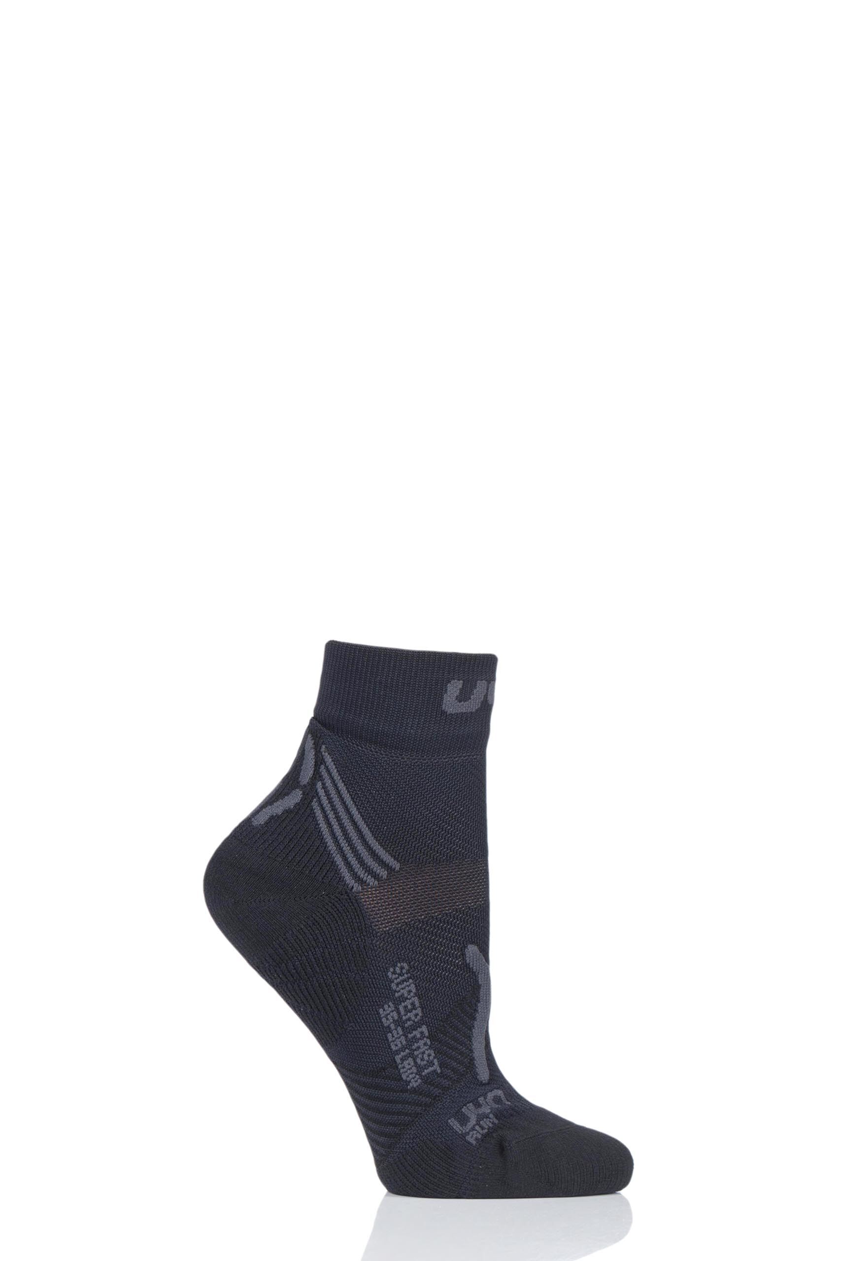 Image of 1 Pair Black Run Super Fast Socks Ladies 2.5-3.5 Ladies - UYN