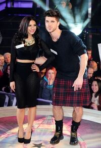 Sam shows off his socks on CBB