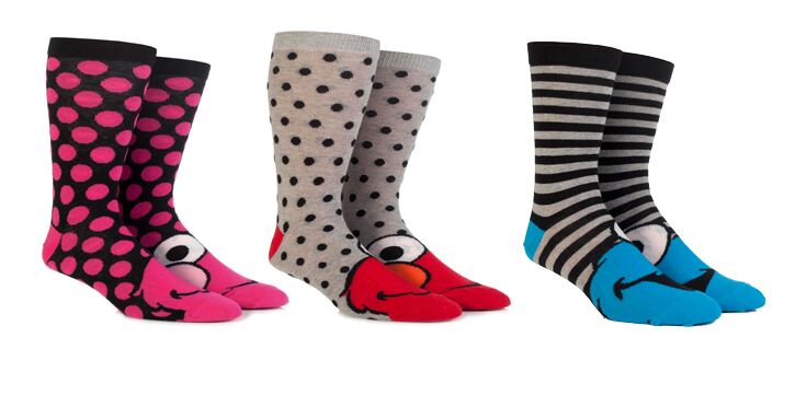 Sesame Street character socks 