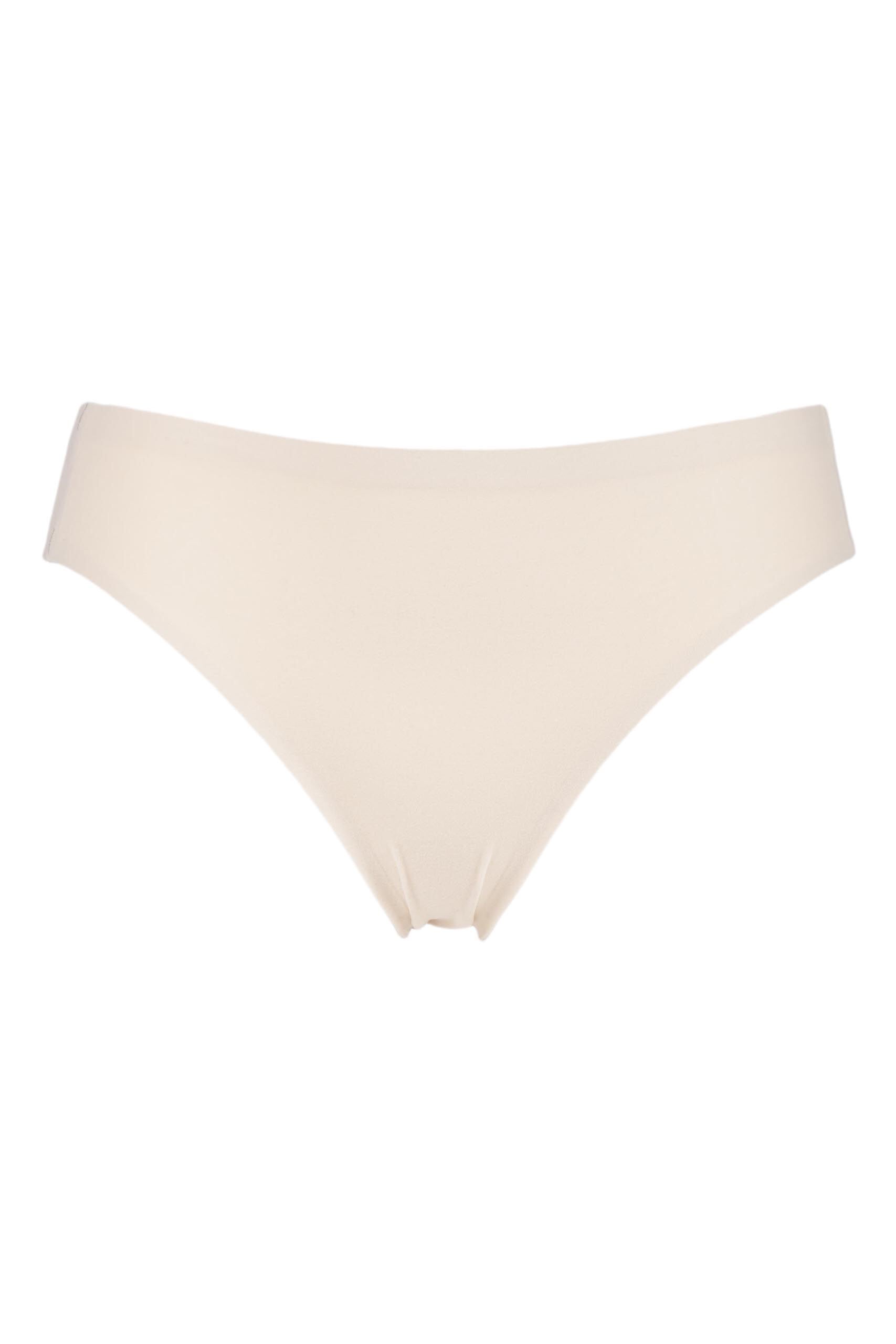 Image of 1 Pack Nude Invisible High Cut Seamless Dance Brief Knickers Ladies Large - Silky