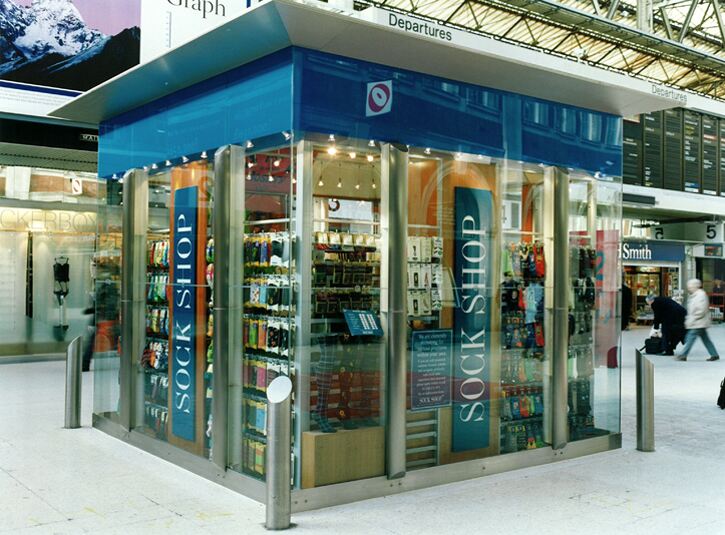 SockShop at London Euston Train Station