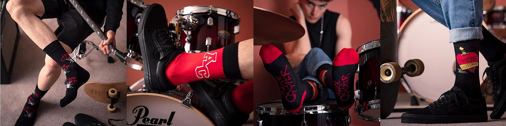 Alice Cooper 4 Pair Exclusive to SOCKSHOP Gift Boxed Cotton Socks