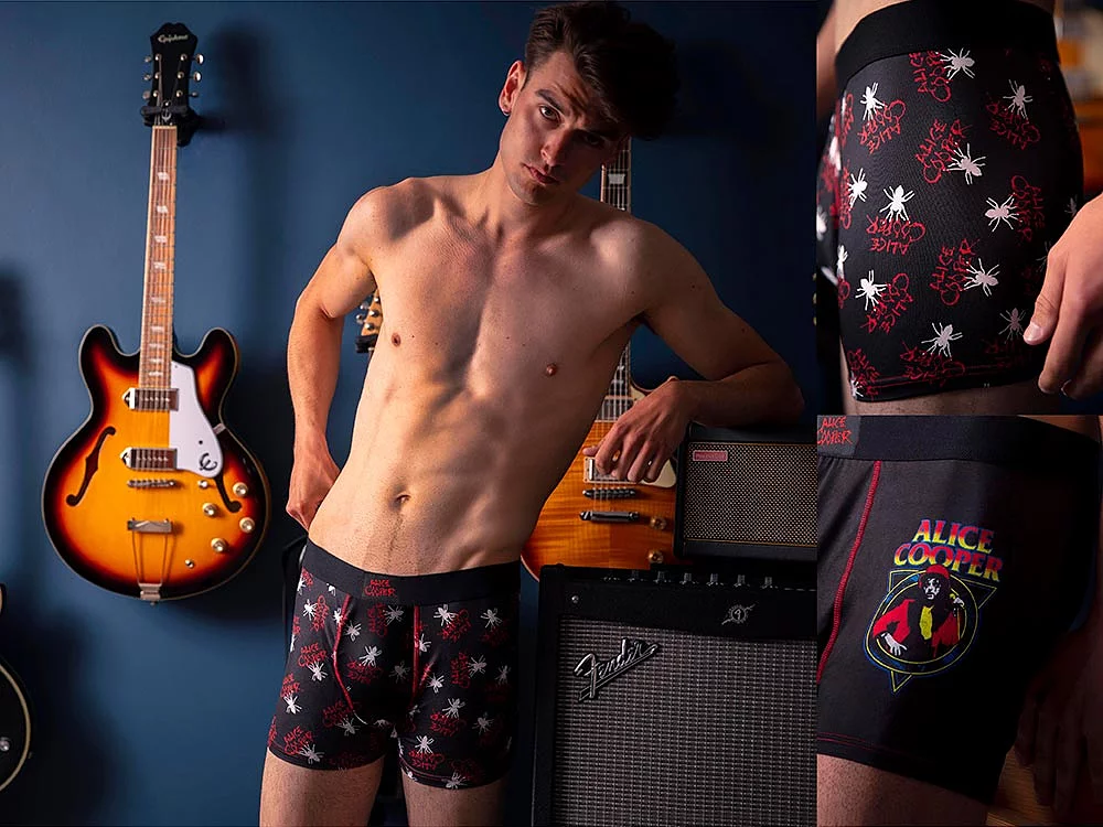 Alice Cooper 2 Pack Exclusive to SOCKSHOP Gift Boxed Boxer Shorts