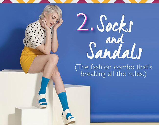 2. Socks and Sandals