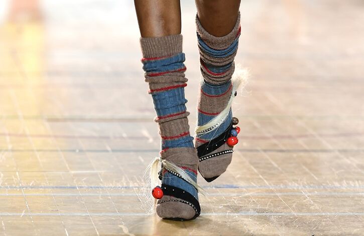 Shoes and socks were big for Vivienne Westwood. Ian West/ PA Images