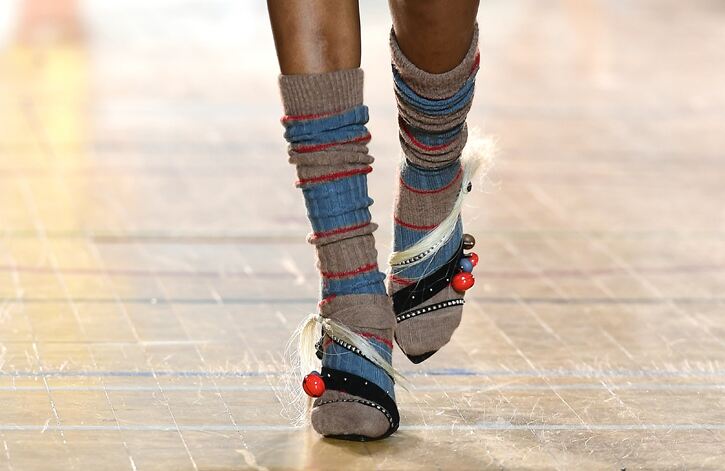 Shoes and socks were big for Vivienne Westwood. Ian West/ PA Images Shoes and socks were big for Vivienne Westwood. Ian West/ PA Images