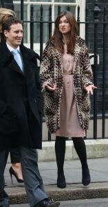 Sophie in tights for Number 10 bash