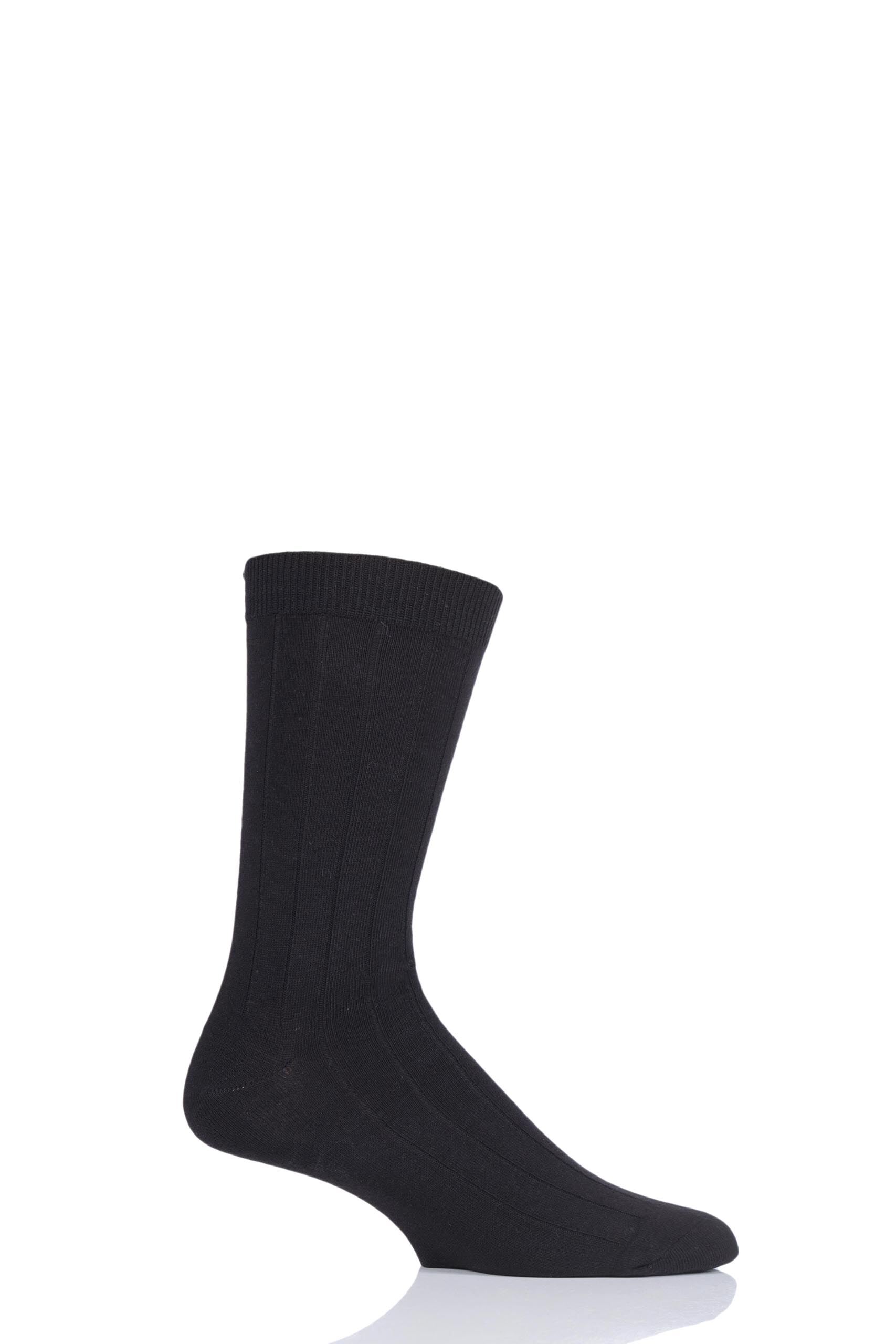 Image of 1 Pair Black Hemp Hero Plain Hemp and Organic Cotton Socks Men's 7-11 Mens - Thought