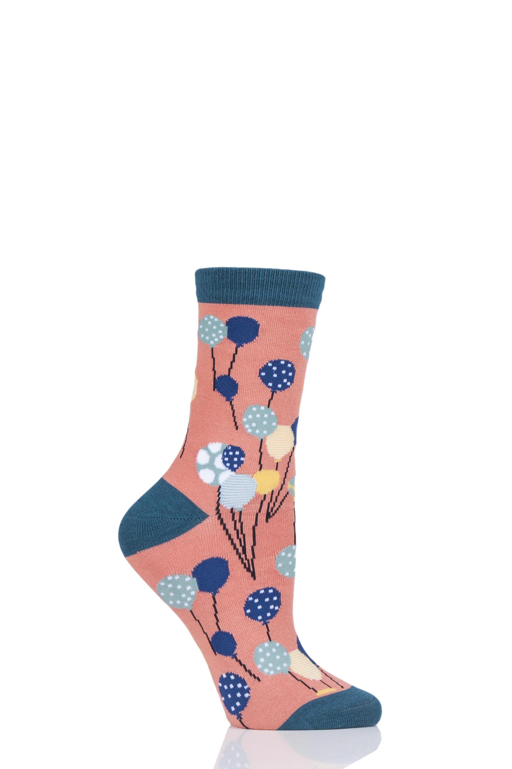 Image of 1 Pair Apricot Nettie Balloon Bamboo and Organic Cotton Socks Ladies 4-7 Ladies - Thought