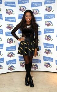 Striking outfit for Dionne
