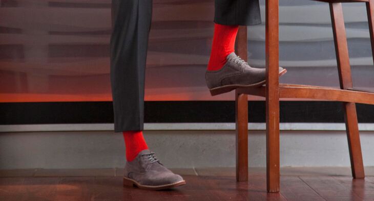 Bright suit socks