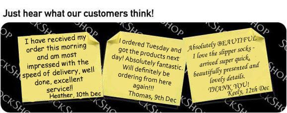 What our customers think at SockShop.co.uk- 14th December 2009 What our customers think at SockShop.co.uk- 14th December 2009