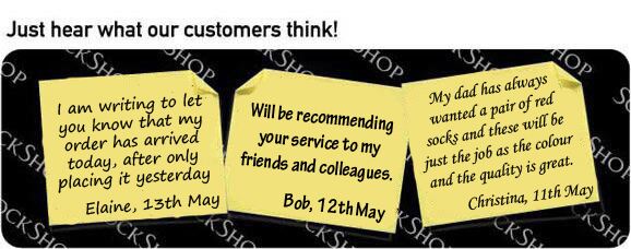 What our customers think at SockShop.co.uk - 17th May 2010 What our customers think at SockShop.co.uk - 17th May 2010