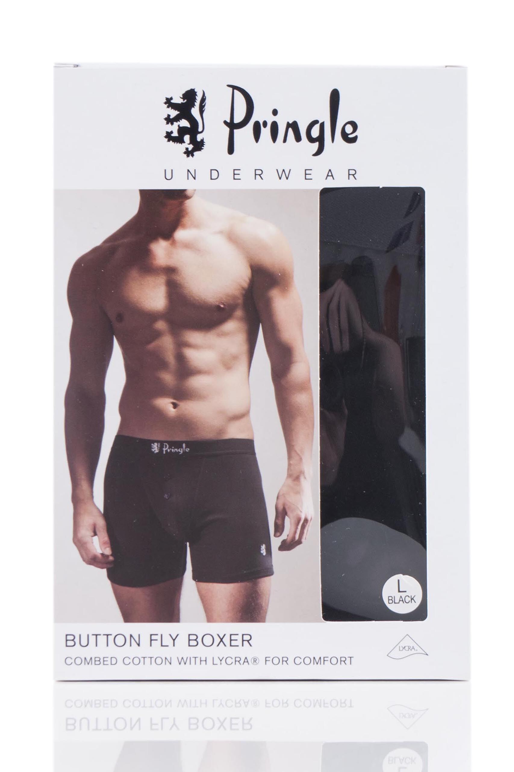 Pringle Button Fly Cotton Fitted Boxer Shorts