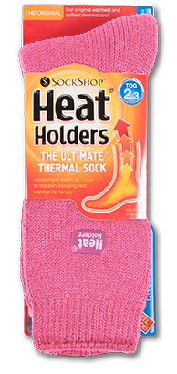 Heat Holders The Ultimate Thermal Sock - Mid Pink