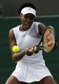 Venus brightens up 'Wimbledon whites'