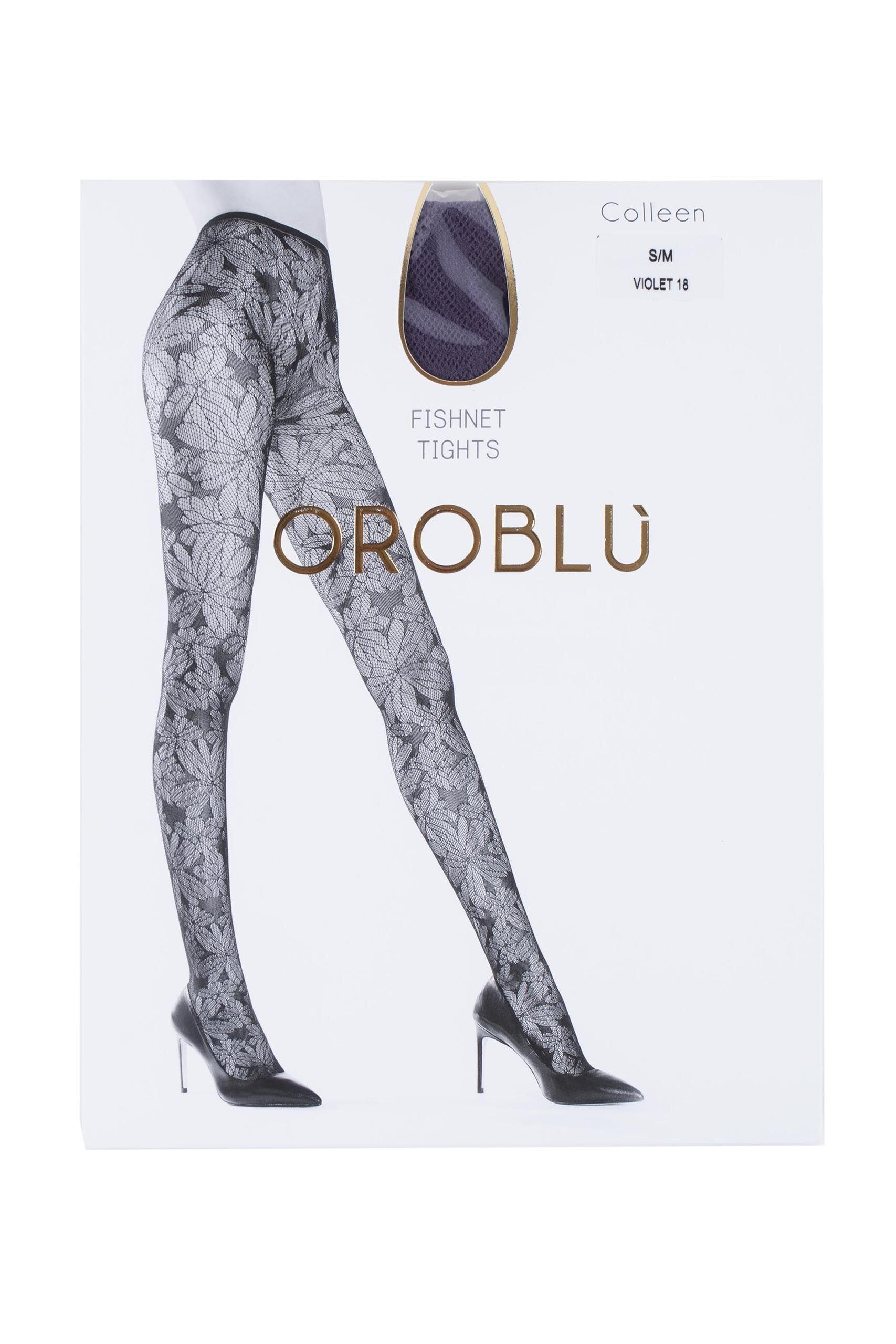 Ladies Oroblu Colleen Floral Net Tights from SockShop