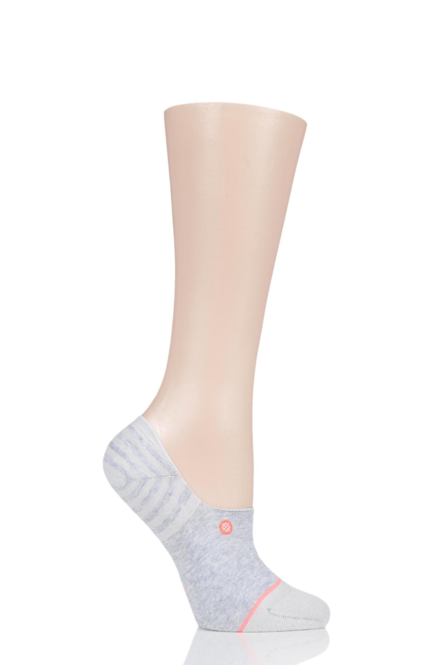 Image of 1 Pair Grey Uncommon Super Invisible Cotton Socks Ladies 6-8.5 Ladies - Stance