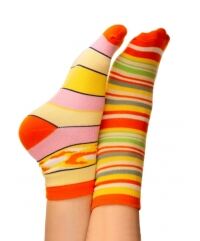 Wacky socks for Downs Syndrome Day
