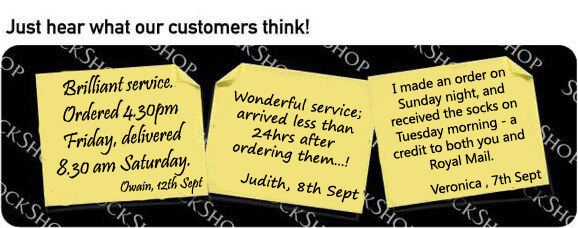 What our customers think at SockShop.co.uk - 13th September 2010 What our customers think at SockShop.co.uk - 13th September 2010