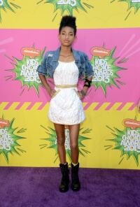 Willow Smith shows off socks