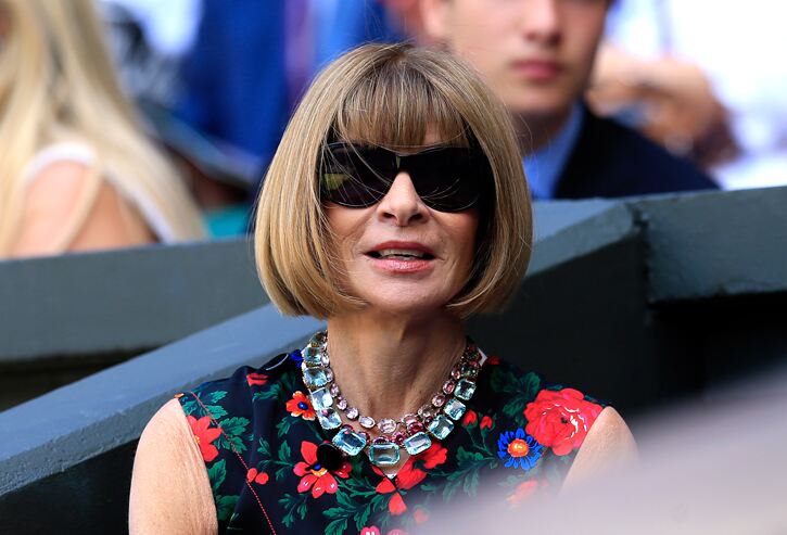 Vogue Editor Anna Wintour ahead of the game with floral prints at last year’s event. Jonathan Brady/PA Wire