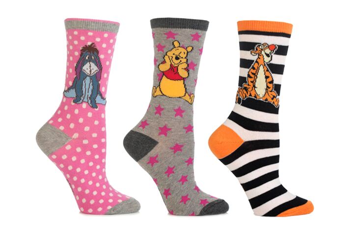 Winnie the Pooh & friends character socks