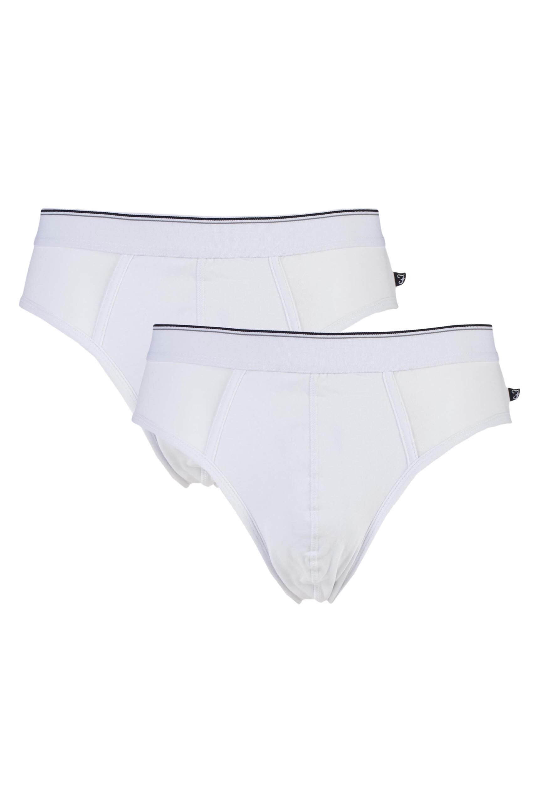 Image of 2 Pack White Slip Briefs Men's XXX-Large - Farah