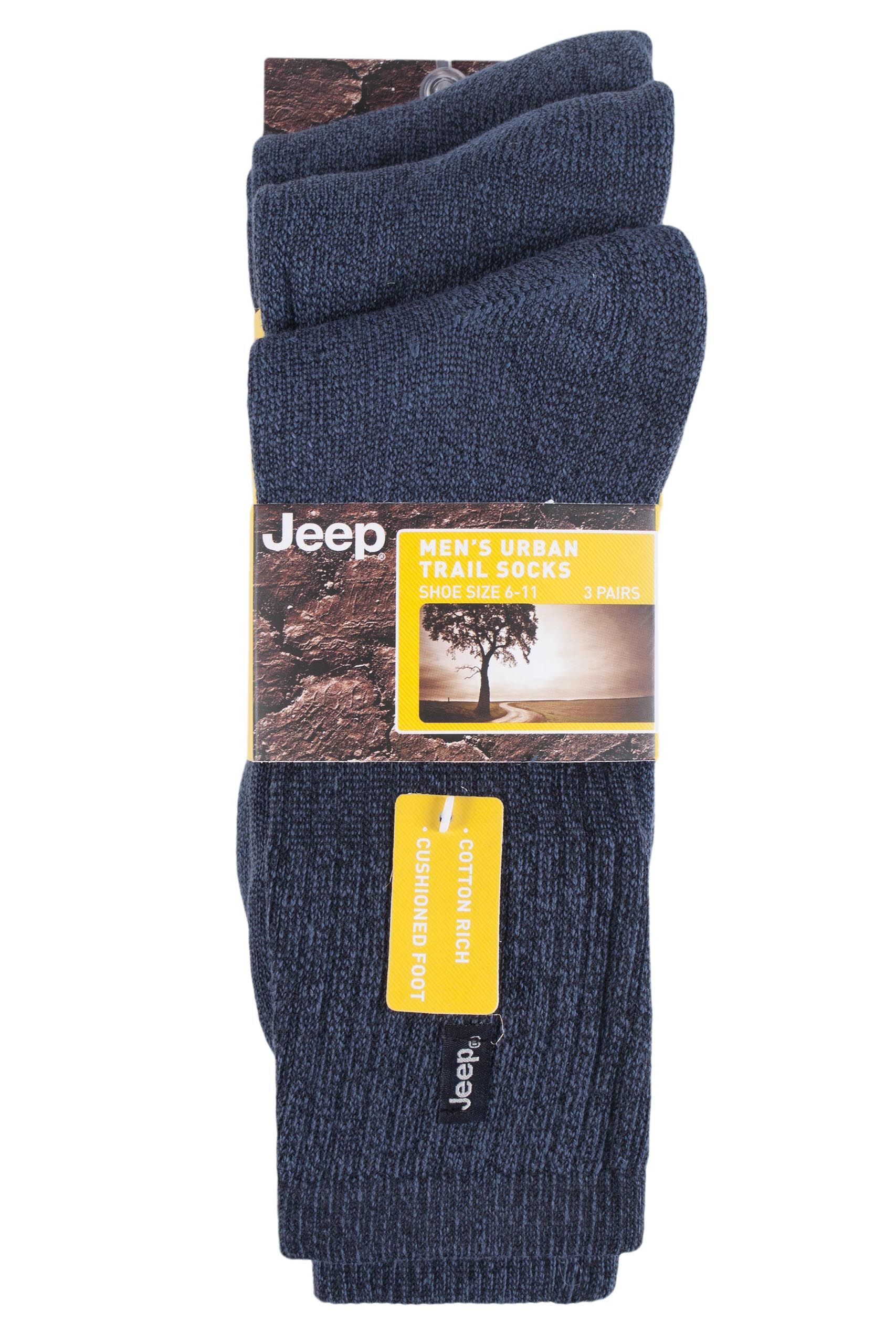 Mens Jeep Urban Trail Cotton Sports Socks from