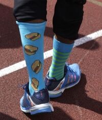 Yohan Blake: Socks man