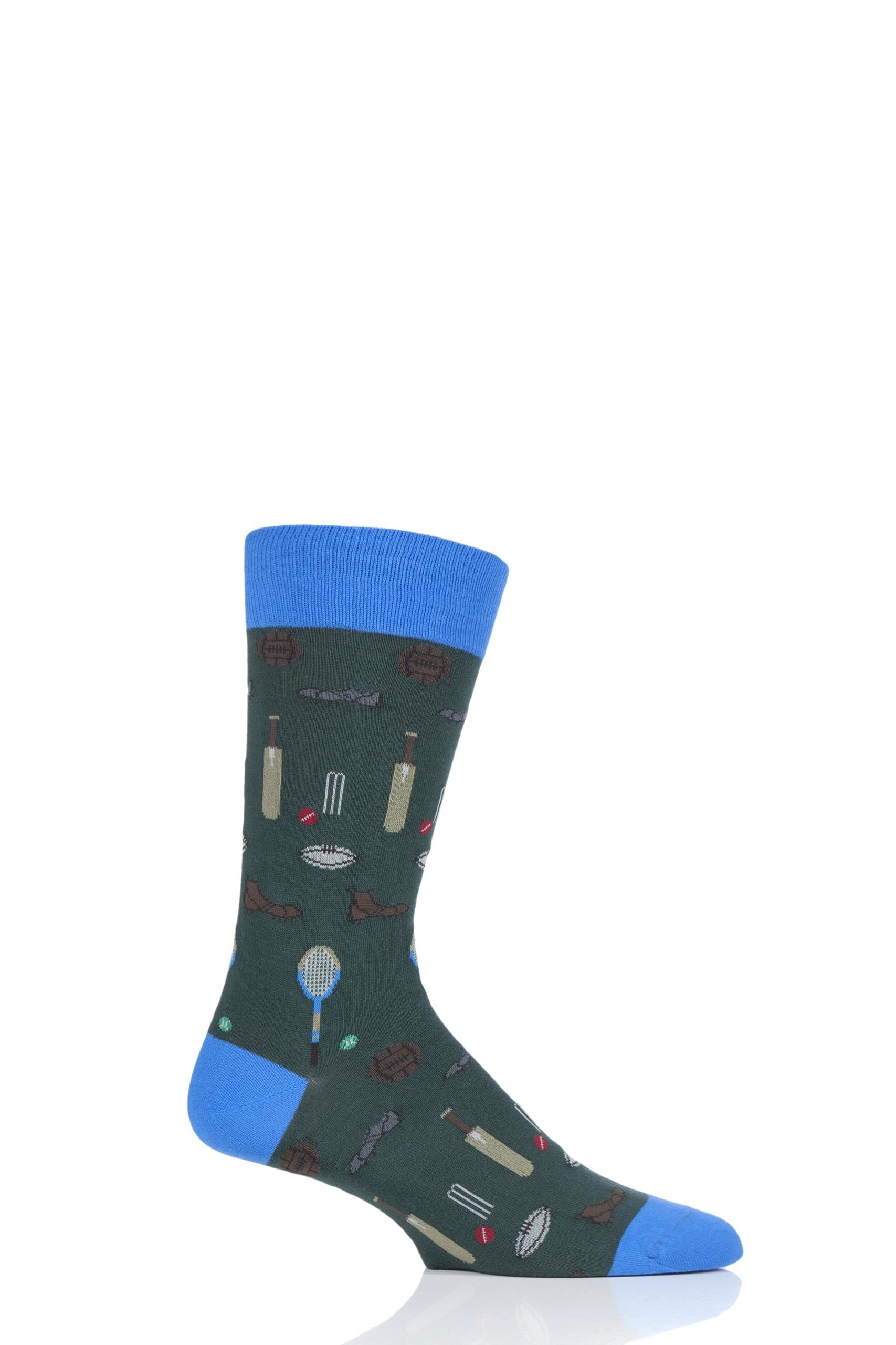 Image of 1 Pair Conifer All Over Sports Cotton Socks Men's 9-11.5 Mens - Scott Nichol