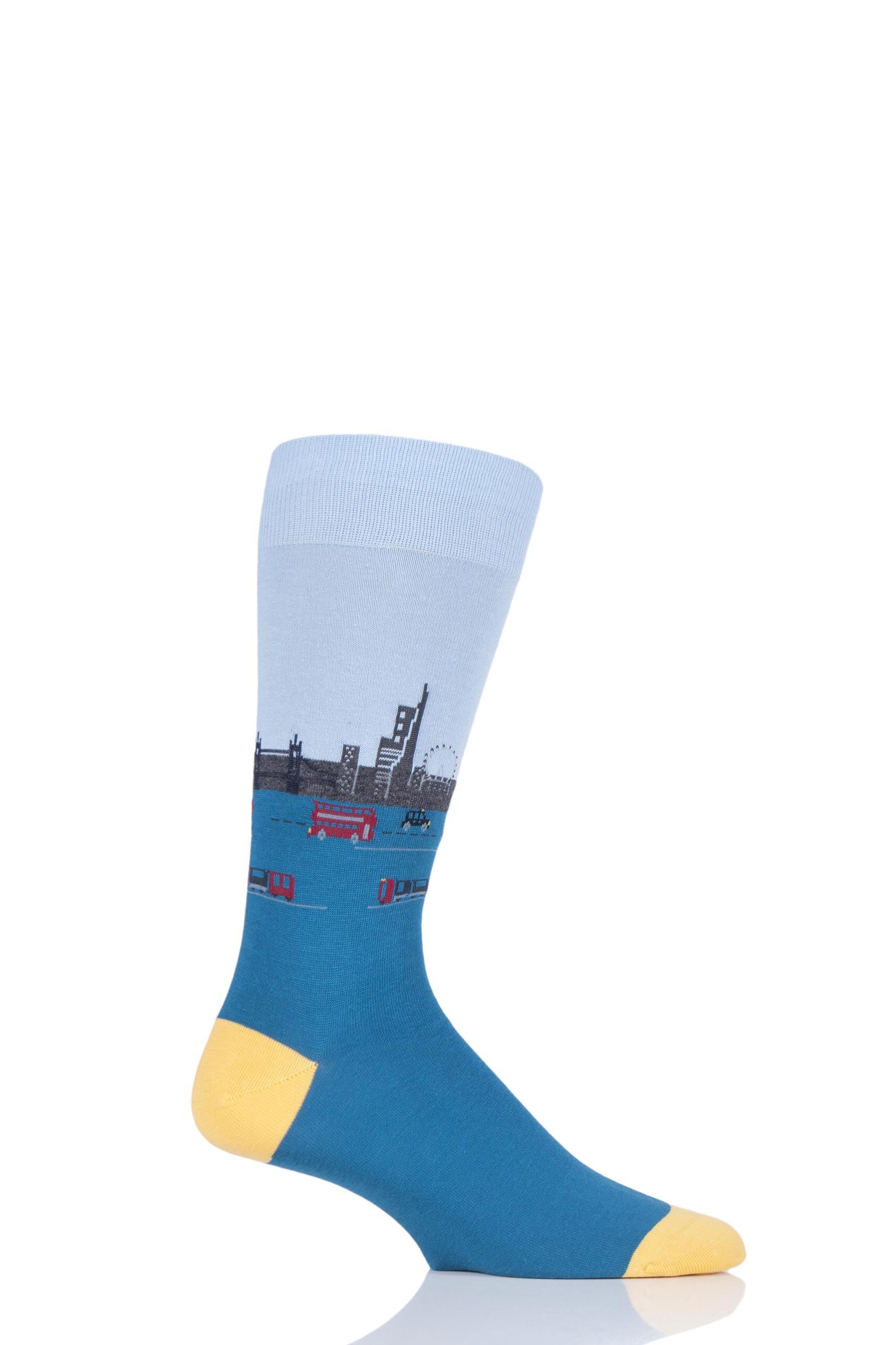 Image of 1 Pair Petrol London Waterloo Cotton Socks Men's 6-9 Mens - Scott Nichol