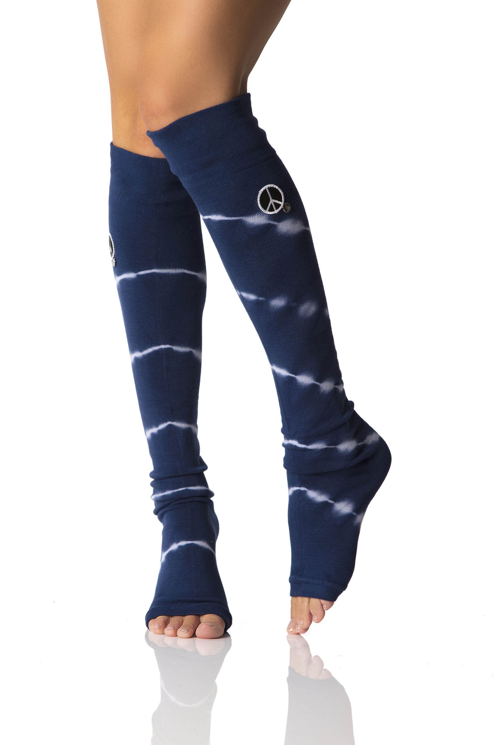 Image of 1 Pair Cosmic Full Toe Organic Cotton JoJo Knee High Leg Warmers Ladies One Size - ToeSox