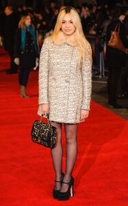 Zara Martin in sheer black tights