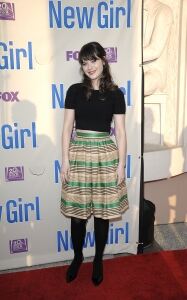 Zooey opts for indie chic look